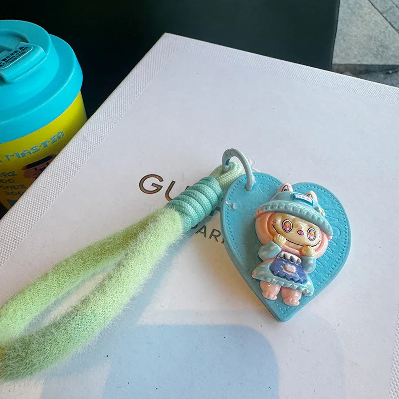 Labubu Amore Heart Keychain