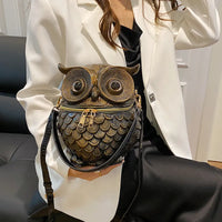 Athena Owl Nocturnal Satchel Handbag
