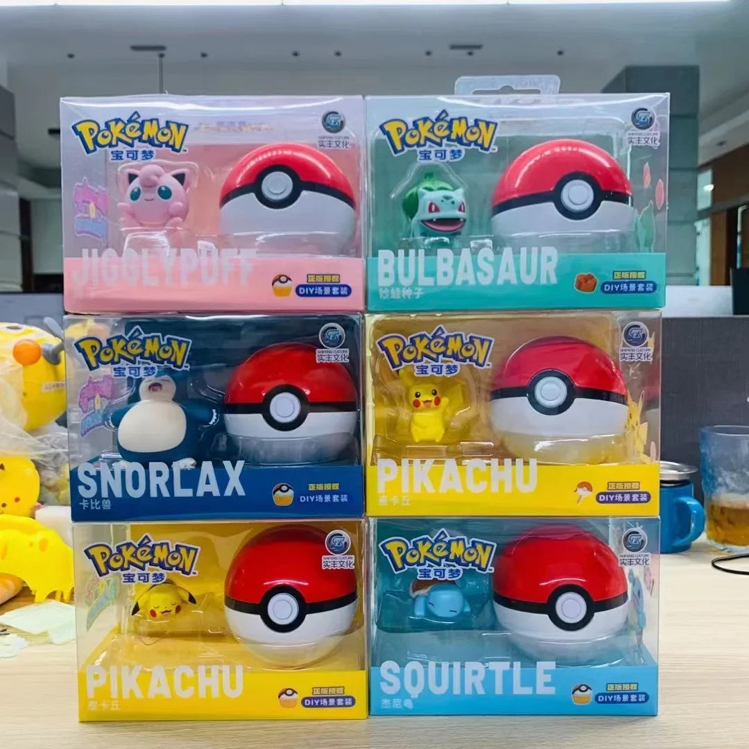 Pokimoen Pokeball Party Figurines