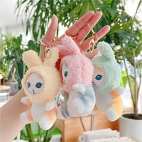 Mofusand Fuzzy Bunny Plush Keychain