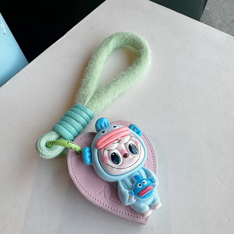 Labubu Cosplay Heart Keychain