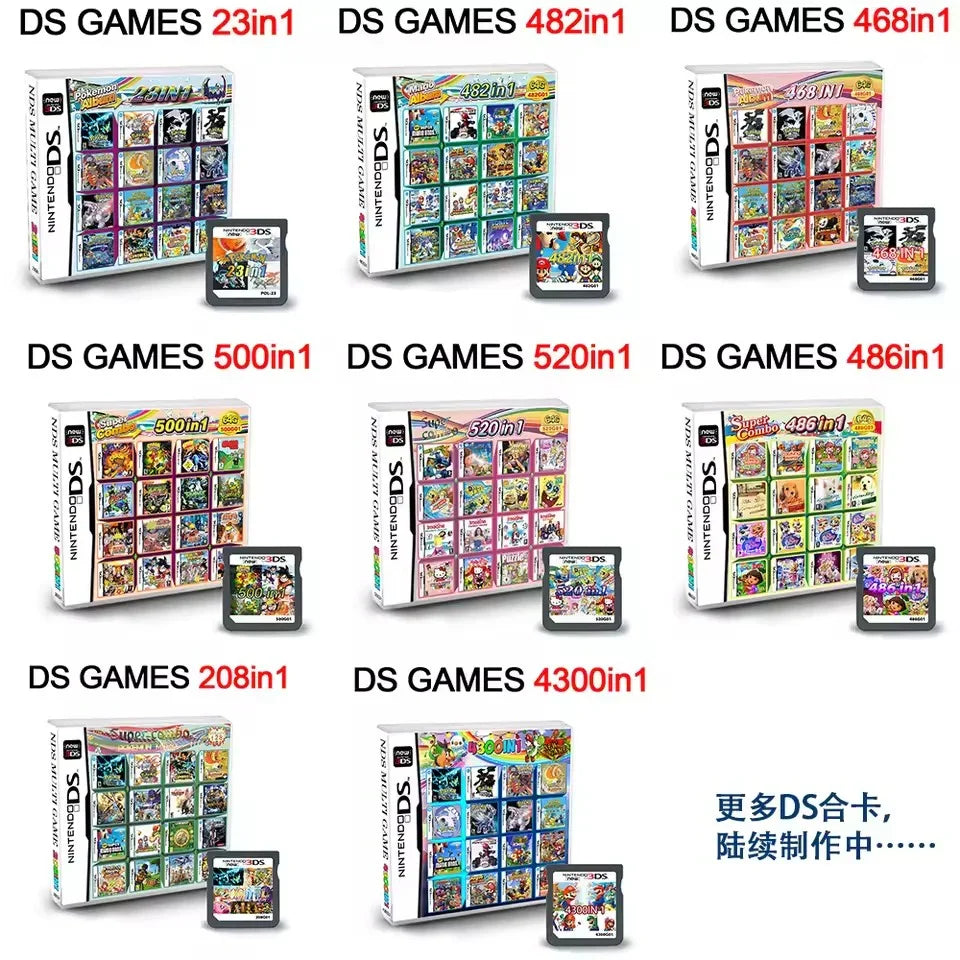 Multiple Games 4300 in 1 NDS Cartridges (English US)