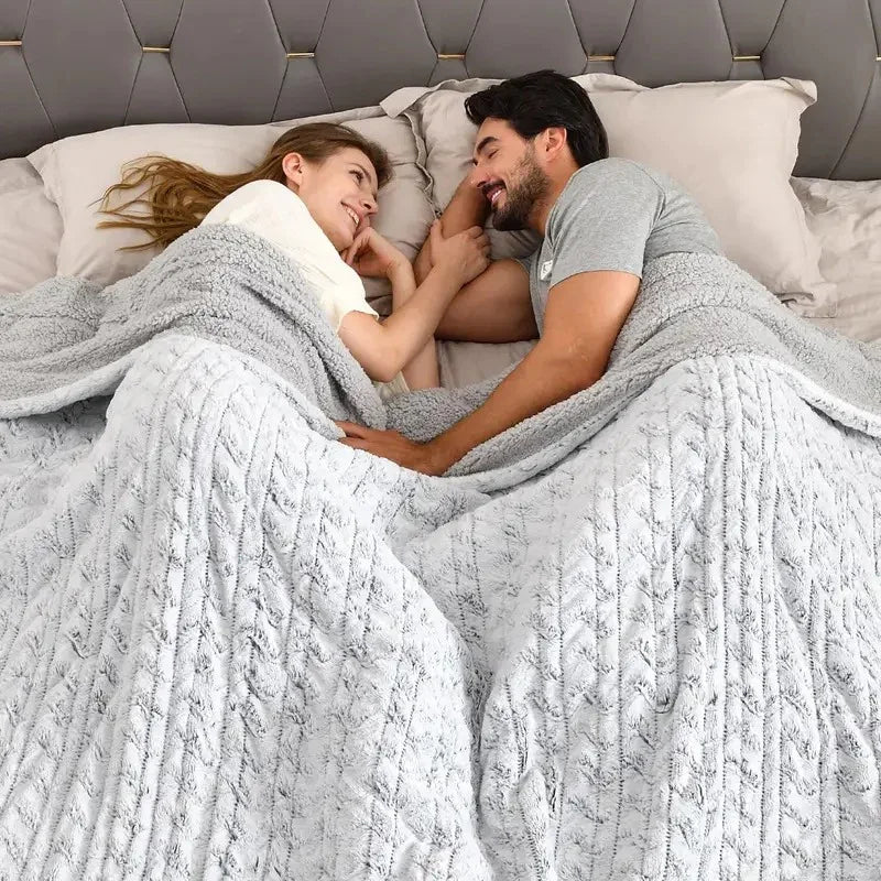 Velvet Warmth Dual-Control Heated Blanket