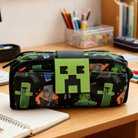 SMGL Minecraft Creeper Multifunctional School Pencil Case