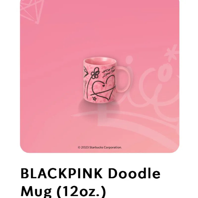 StarBX BlackPink Doodle Mug (12 oz)
