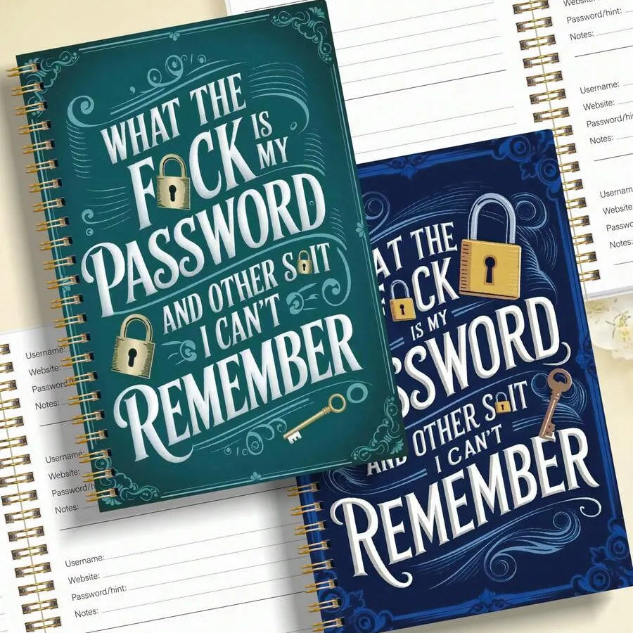 Brain Backup Funny Password Journal