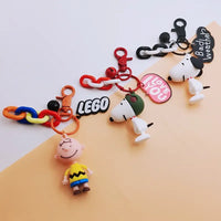 Peanuts Charm Message Keychain