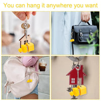 Yellow Quacking Duck Interactive Fidget Keychain