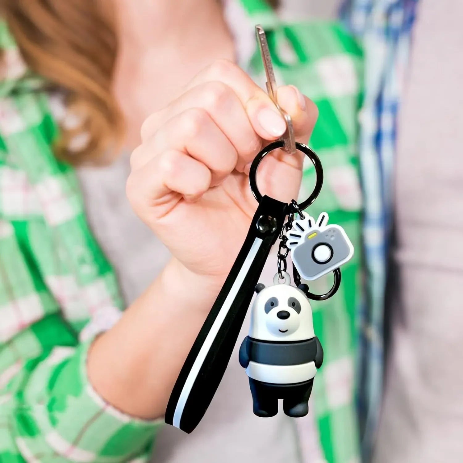 We Bare Bears Zebra Stripes Keychain