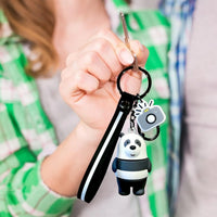 We Bare Bears Zebra Stripes Keychain