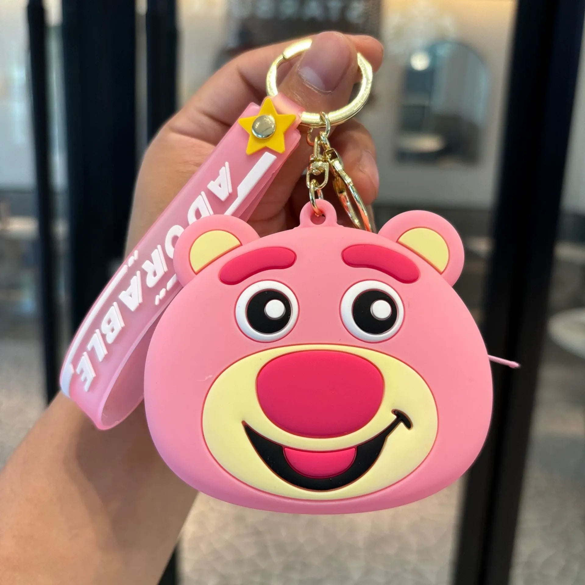 Strawberry Bear Kawaii Coin Pouch