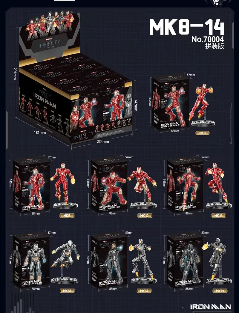 Iron Man Iron Legion Blind Box Figurines (7 cm)