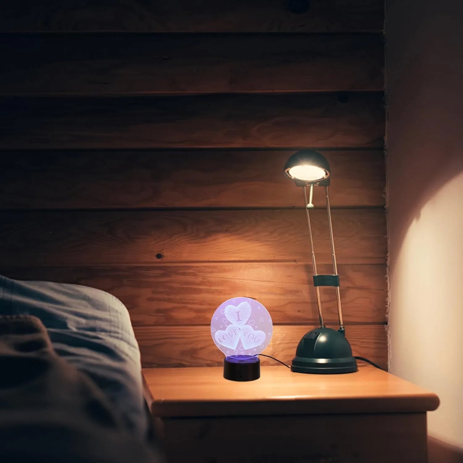 ILoveYou Heart Spark LED Lamp