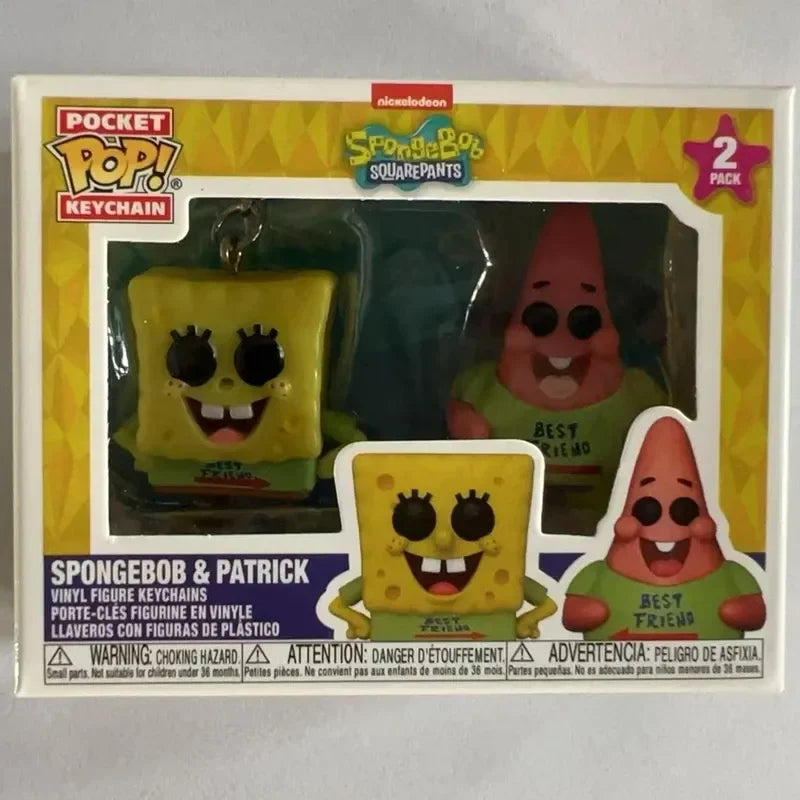 Funko POP Spongebob & Patrick BFF Keychains