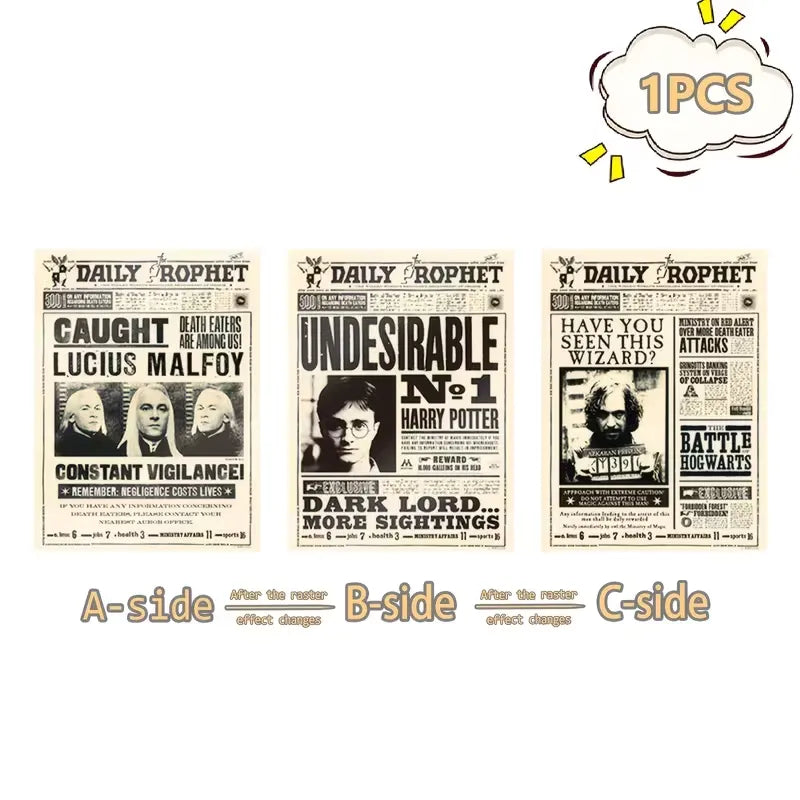 Harry Potter 3D Lenticular Newspaper Poster