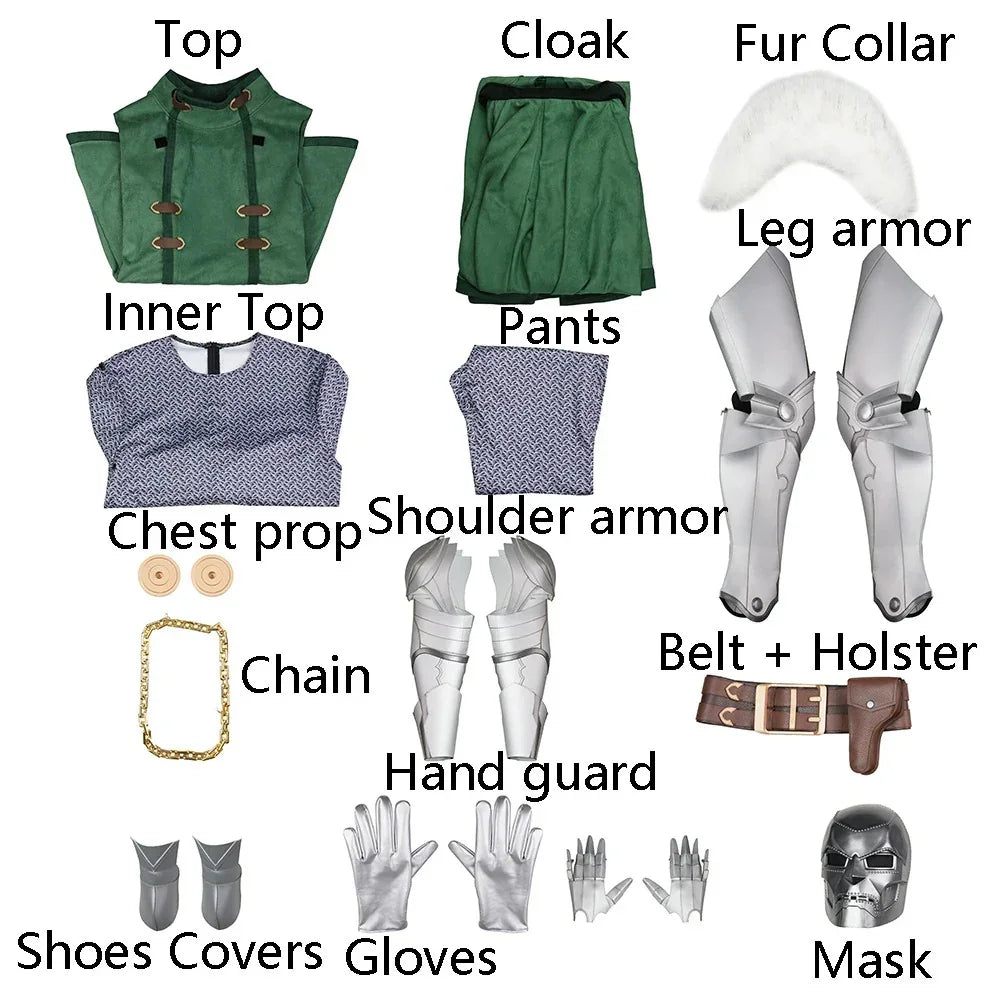 Doctor Doom Cosplay Full Body Costume