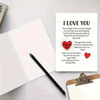 Deeply Heartfelt I Love You Romantic Verse Card