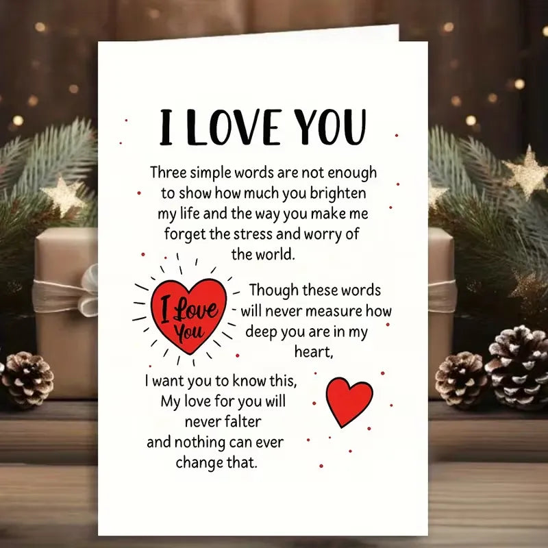 Deeply Heartfelt I Love You Romantic Verse Card