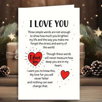 Deeply Heartfelt I Love You Romantic Verse Card