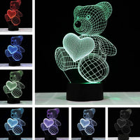 Teddy HeartLoom Love LED Lamp