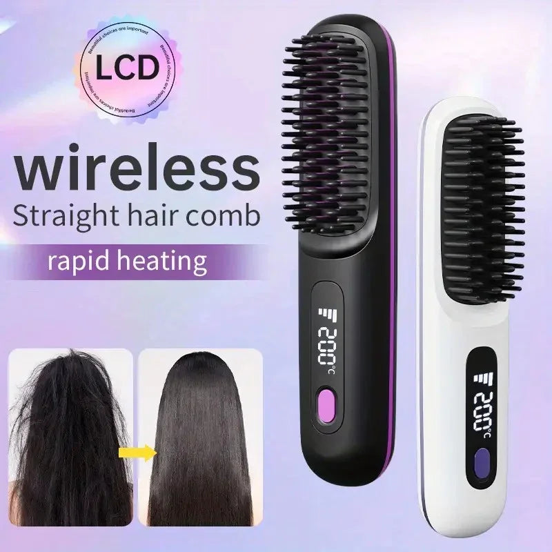 AuraGlide Wireless Straightening Brush