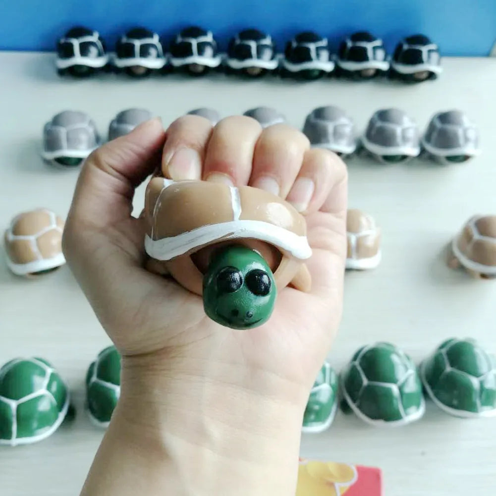Pop-Out Peekaboo Turtle Squishy Keychain