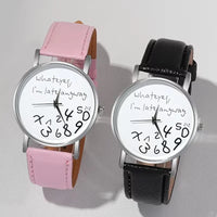 Whatever I'm Late Anyway Jumbled Numeric Watch
