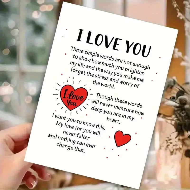 Deeply Heartfelt I Love You Romantic Verse Card