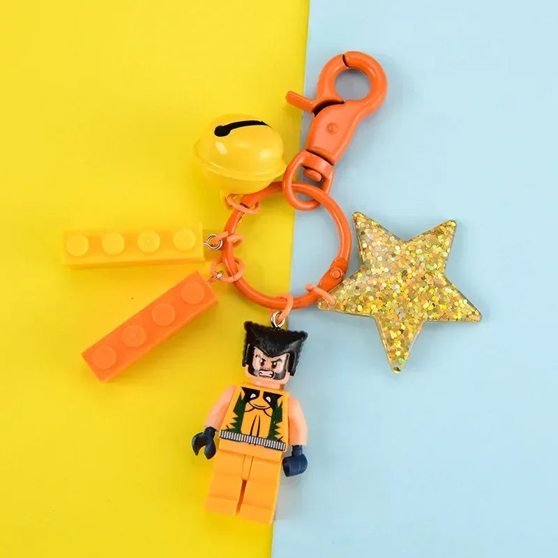 Brick Brigade Hero Blocks Keychain