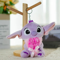 Stitch Bloom Ready Plush Keychain