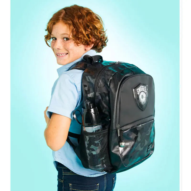 SMGL Football Crest Camouflage Classic School Backpack