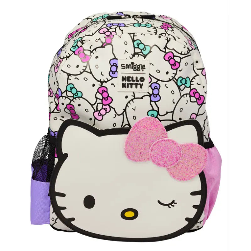 SMGL x Sanrio Hello Kitty Glitter Bow Junior Backpack