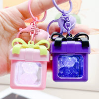 Illuminated Beary Gift Box Keychain