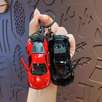 Pullback Die-cast Sports Car Keychain