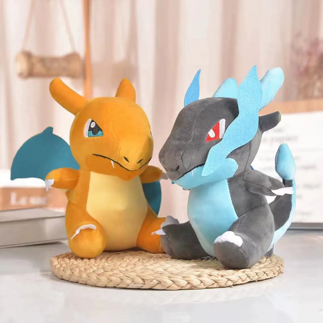 Mega Charizard X and Charizard Plush Toy (25 cm)