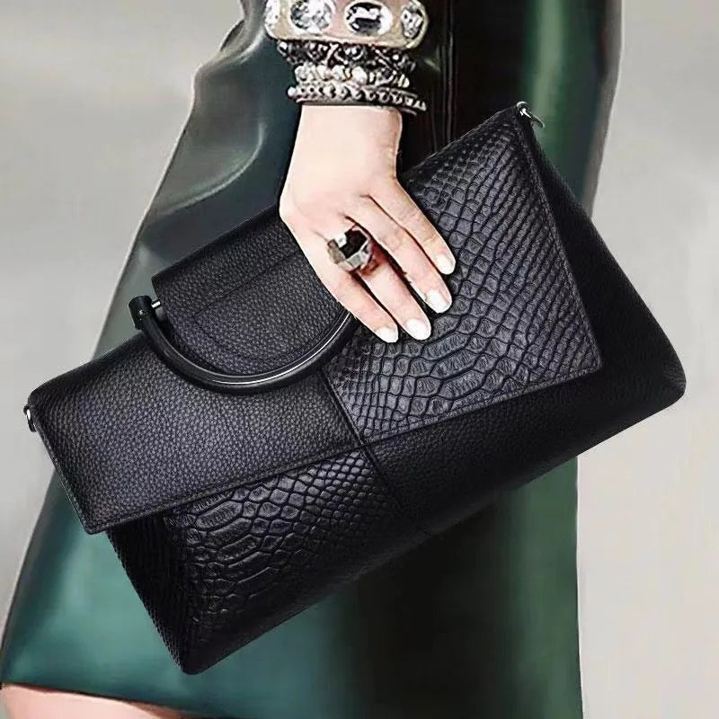 Glam Croc Clutch Bag