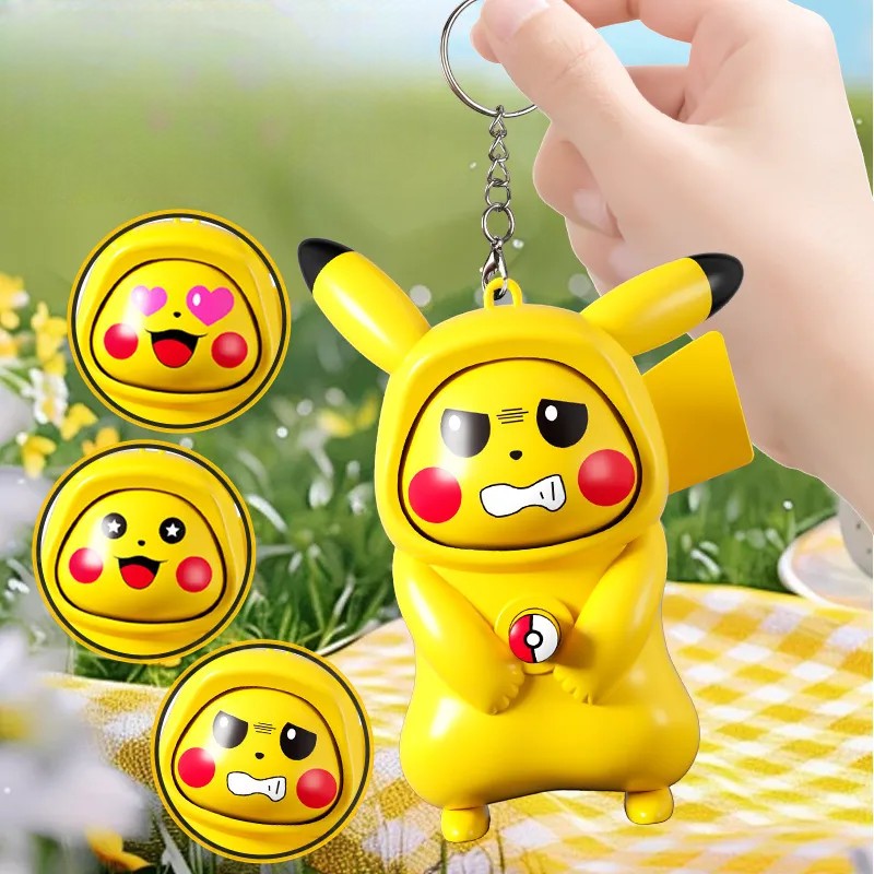Pikachu Mood Switch Keychain