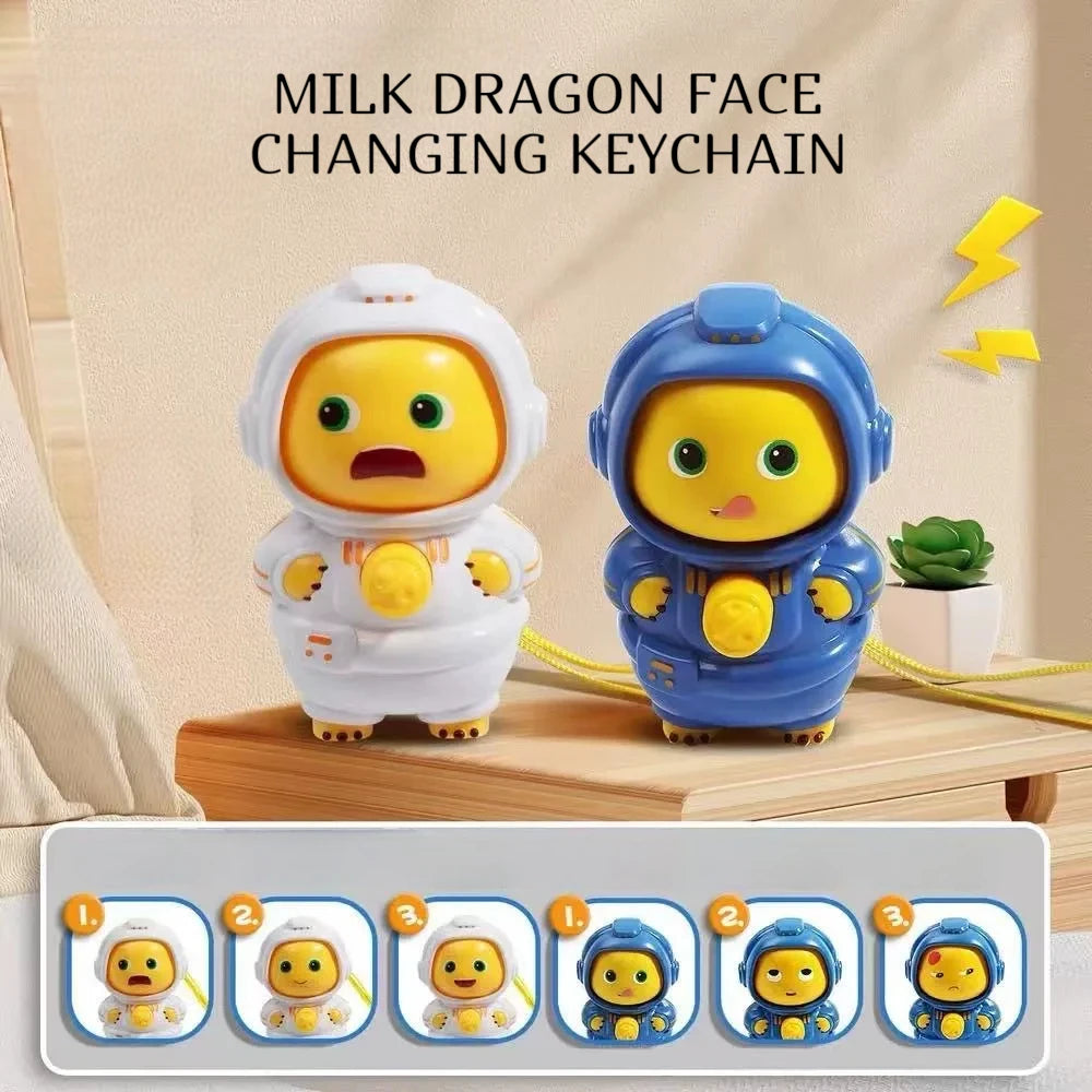 Cosmic Milk Dragon Expression Keychain