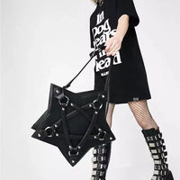 Nocturnia Pentagram Shield Harajuku Gothic Star Bag