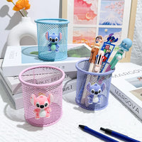 Stitch Pastel Wire Mesh Desktop Pen Organizer