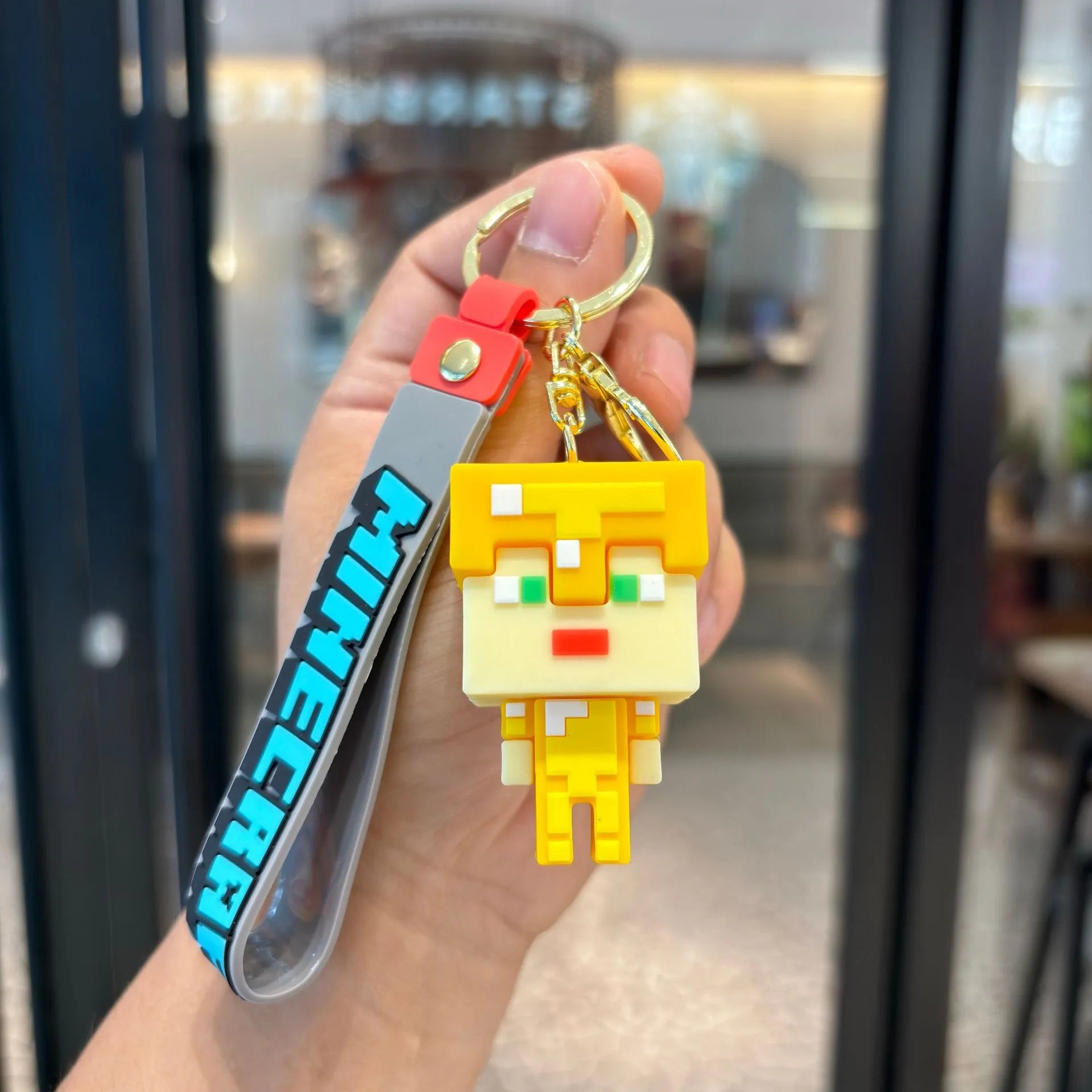 Minecraft Pixel Style Keychain