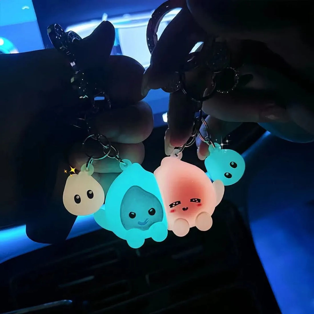Eternal Spark Magnetic Aura Couple Keychain