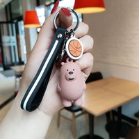 We Bare Bears Zebra Stripes Keychain