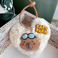 Capy Heart Plush Keychain