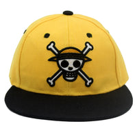 One Piece Pirate Emblem Flat Brim Caps