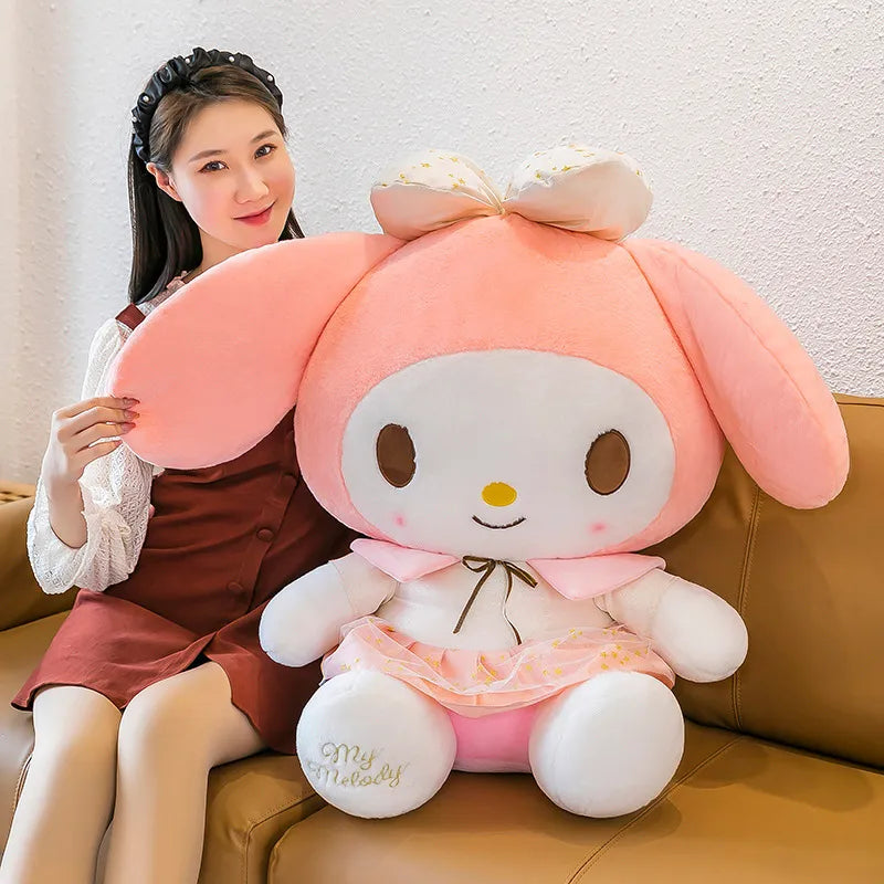 Kuromi & Melody Platinum Plushies (30 cm)