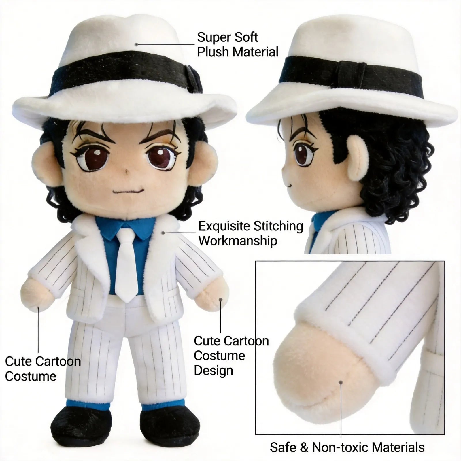 Michael Jackson King of Pop Chibi Plush Series (25 cm)