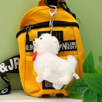 Cute Samoyed Dog Plush Keychain