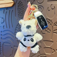West Highland Pup Dress-up Plush Keychain