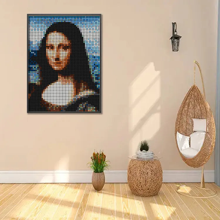 Mona Lisa Mosaic Pixel Art Building Blocks (3072 Pcs)